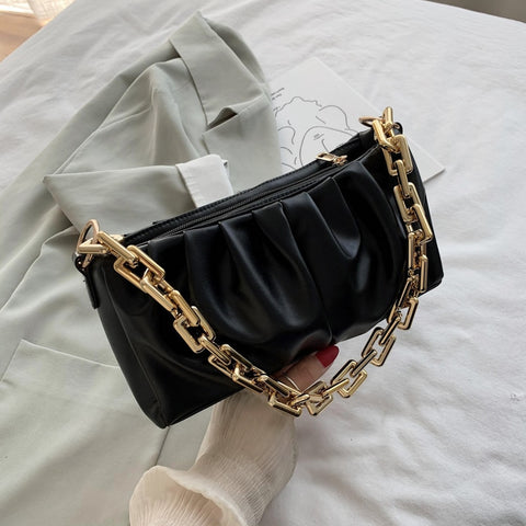 Chain Leather Shoulder Luxury Bag  For Women 2021