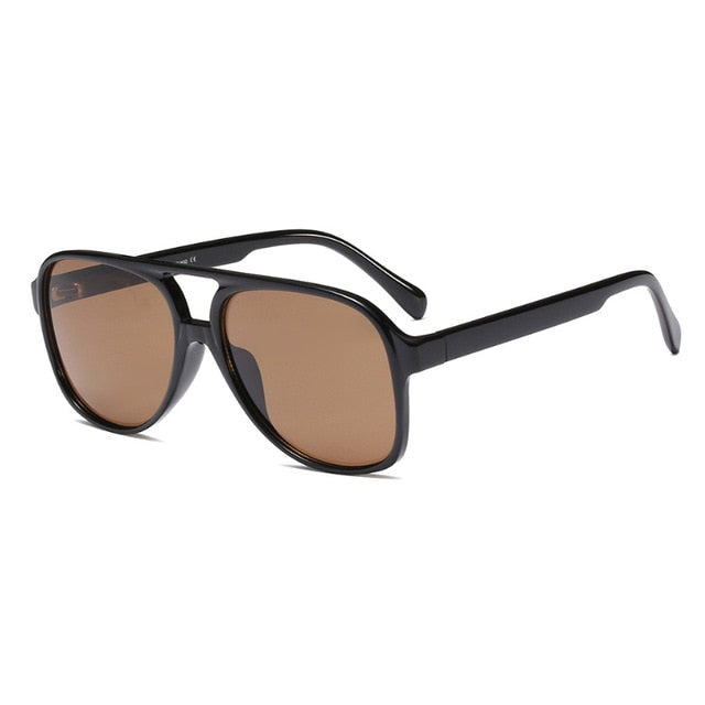 SIMPRECT Retro Oversized Sunglasses Women Fashion Gradient UV400 2021