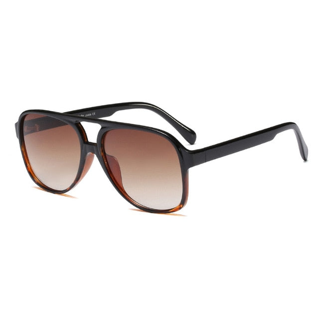 SIMPRECT Retro Oversized Sunglasses Women Fashion Gradient UV400 2021