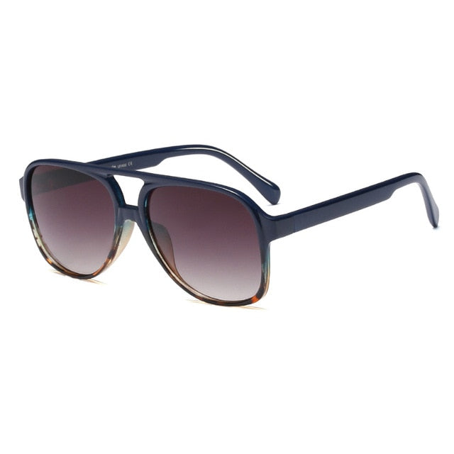 SIMPRECT Retro Oversized Sunglasses Women Fashion Gradient UV400 2021