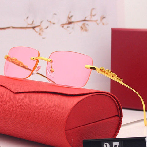 Luxury Small Square High Quality Sunglasses Women/Men Vintage Punk Sun Glasses V400